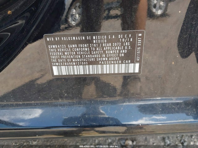 3VWC57BU9KM121503 Volkswagen 1.4 tsi