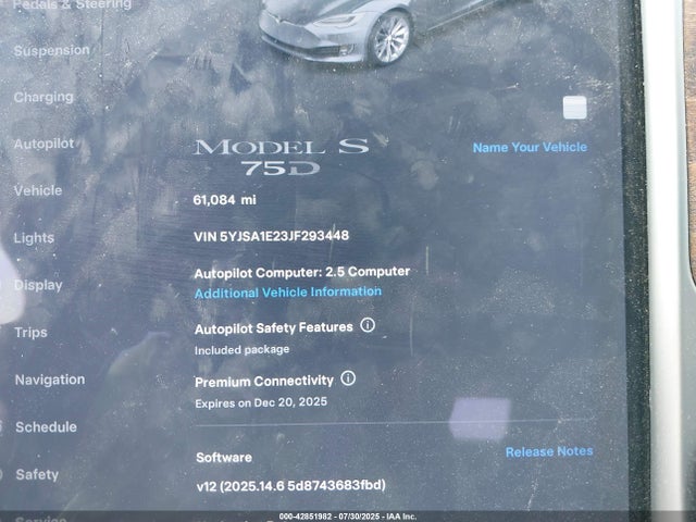 Tesla MODEL S 2018 5YJSA1E23JF293448 Image 16