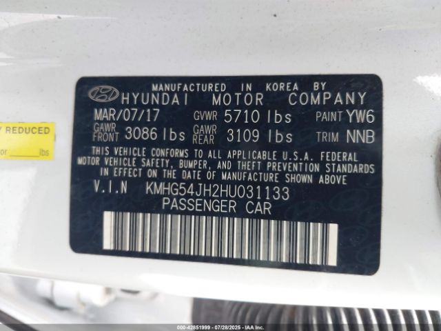 2017 GENESIS G90 KMHG54JH2HU031133 Photo 8