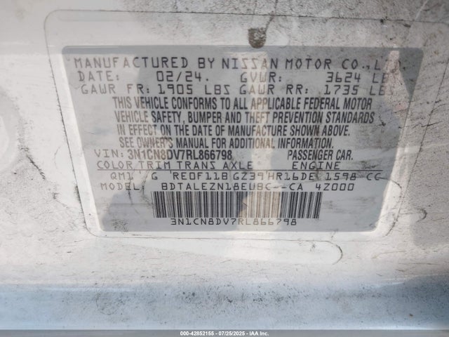 Nissan 2024 2024 3N1CN8DV7RL866798 Image 9