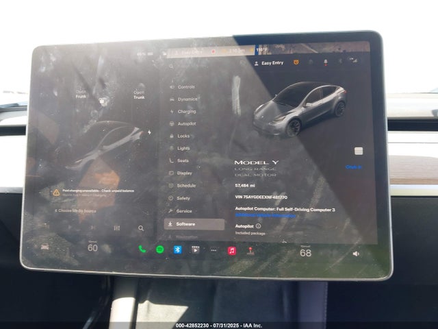 7SAYGDEEXNF481770 Tesla Model Y
