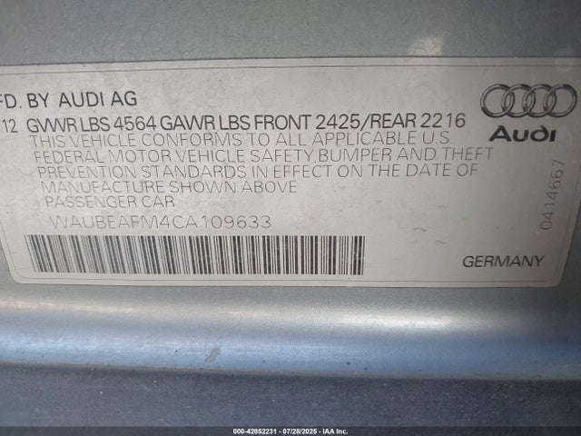 2012 AUDI A3 WAUBEAFM4CA109633 Photo 8