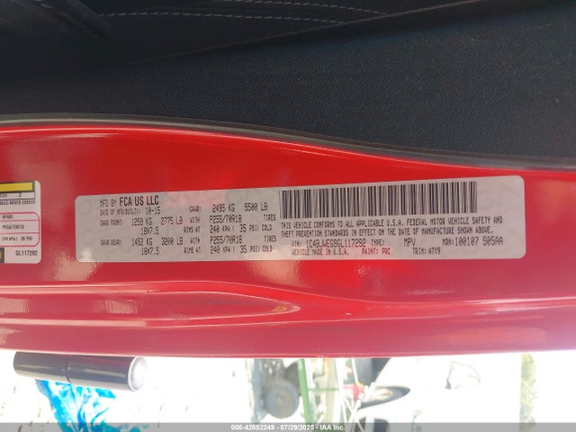Продаж на аукціоні авто 2016 Jeep Wrangler Unlimited Sahara, vin: 1C4BJWEG9GL117292, номер лоту: 42852249