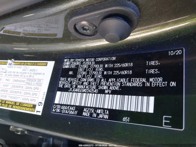 JTJGARDZ6M2243540 Lexus 8ar-fts