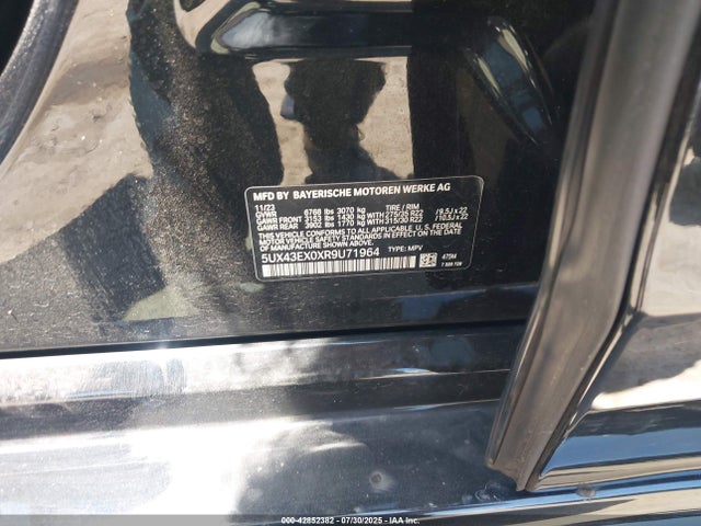 5UX43EX0XR9U71964 BMW 2024