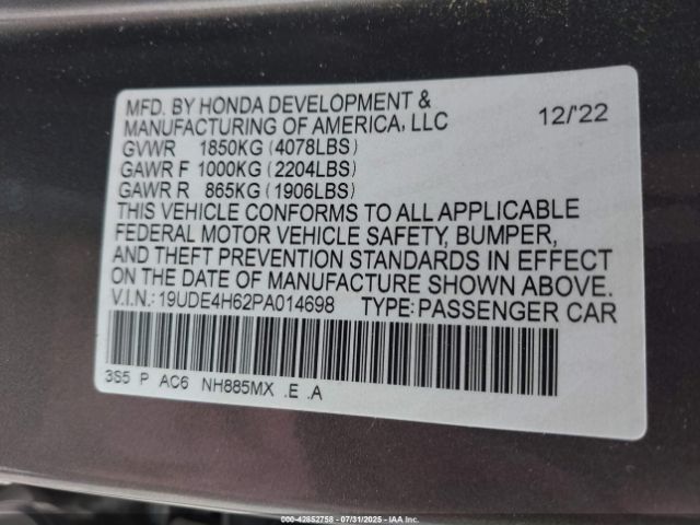 2023 ACURA INTEGRA 19UDE4H62PA014698 Photo 8