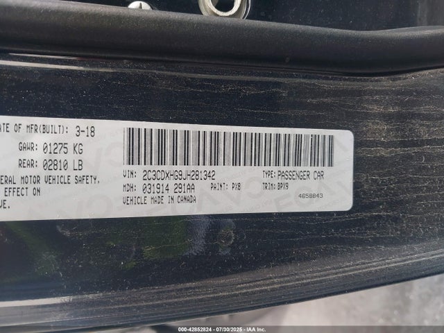2C3CDXHG9JH281342 Dodge 2018