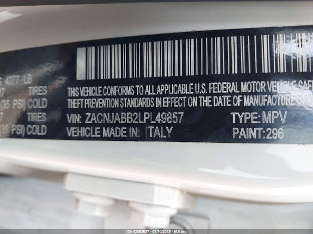Jeep Renegade 2020 ZACNJABB2LPL49857 Image 9