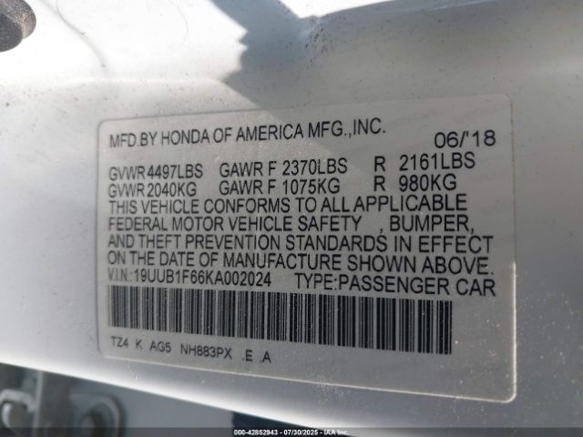 2019 ACURA TLX 19UUB1F66KA002024 Photo 8