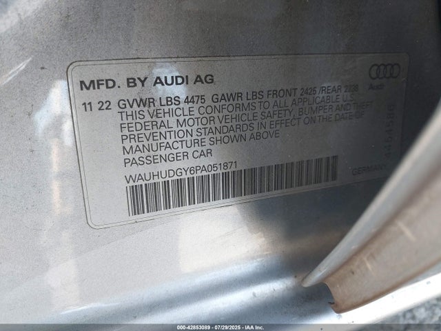2023 AUDI A3 WAUHUDGY6PA051871 Photo 8