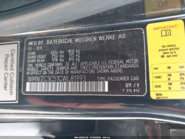 2012 MINI COOPER S COUNTRYMAN WMWZC3C51CWL81993 Photo 8