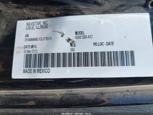 International 4000 4300 2016 3HAMMMML0GL078515 Image 8