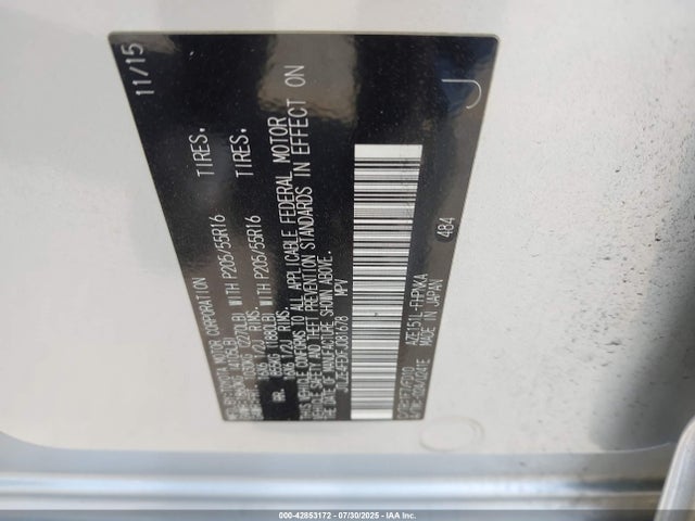 Scion 2az-fe 2015 JTLZE4FEXFJ081678 Image 9