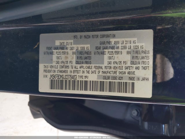 Mazda py cylinder deactivation 2018 JM3KFBDM9J0376463 Image 9