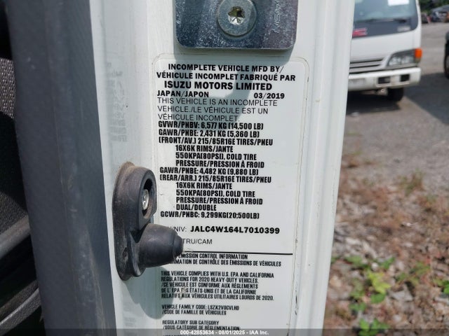 JALC4W164L7010399 Isuzu 4hk1-tc