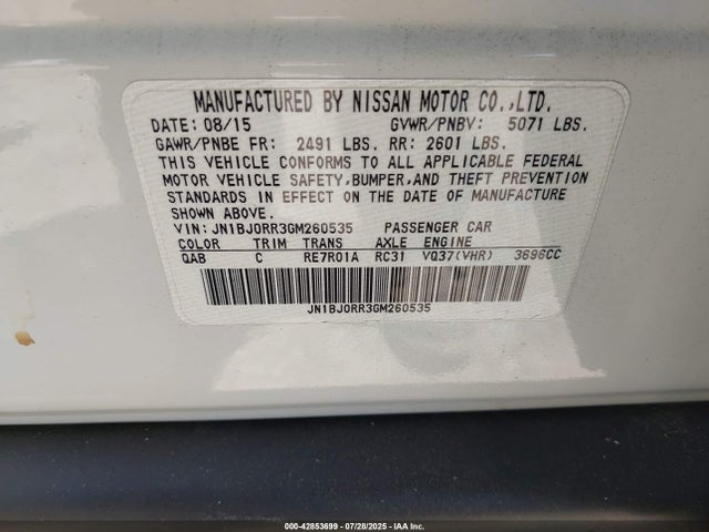 JN1BJ0RR3GM260535 Infiniti QX50
