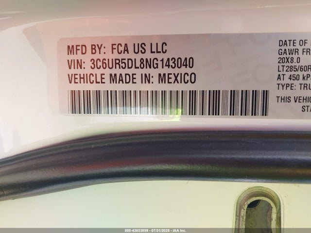 RAM 2500 2022 3C6UR5DL8NG143040 Image 9