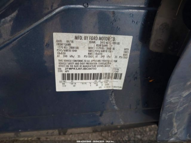 2018 FORD EDGE 2FMPK3J97JBC04703 Photo 8