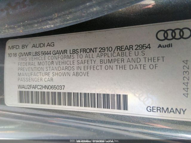 2017 AUDI S7 WAU2FAFC2HN065037 Photo 8