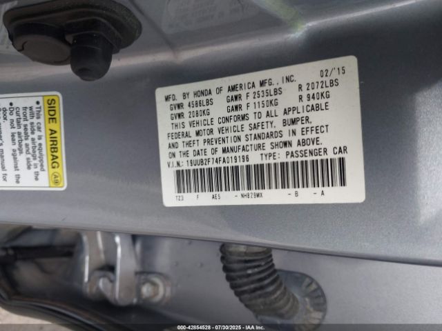 2015 ACURA TLX 19UUB2F74FA019196 Photo 8