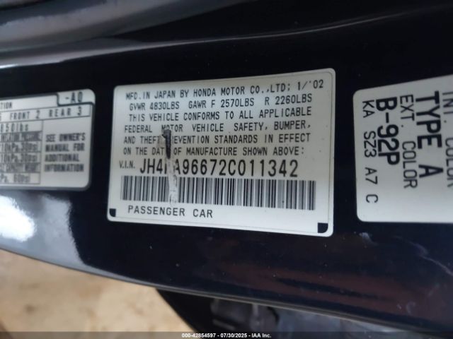 2002 ACURA RL JH4KA96672C011342 Photo 8