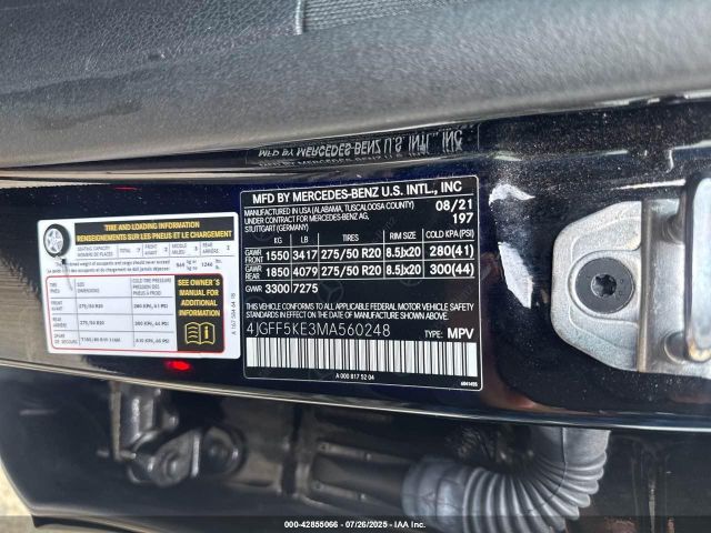 2021 MERCEDES-BENZ GLS 4JGFF5KE3MA560248 Photo 8