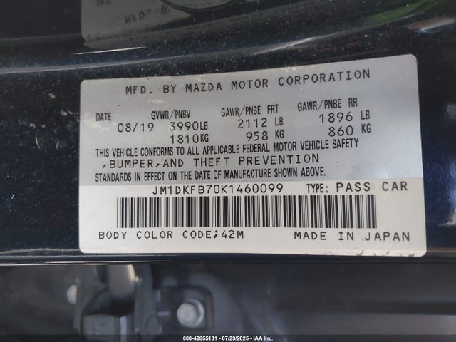 Mazda pe 2019 JM1DKFB70K1460099 Image 9