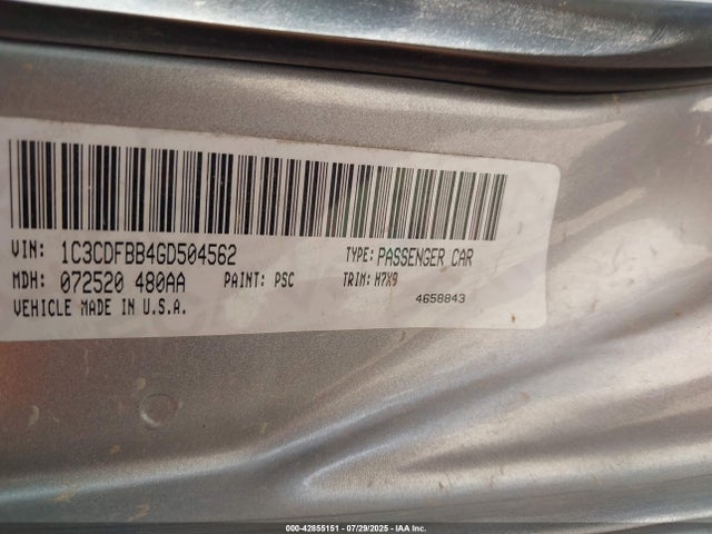 1C3CDFBB4GD504562 Dodge 2016