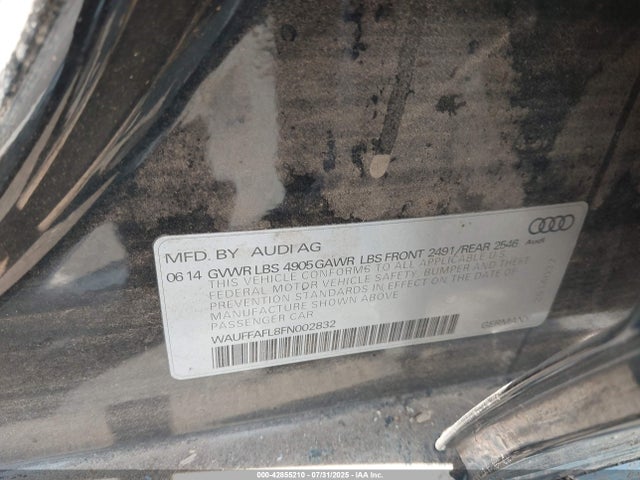 2015 AUDI A4 WAUFFAFL8FN002832 Photo 8