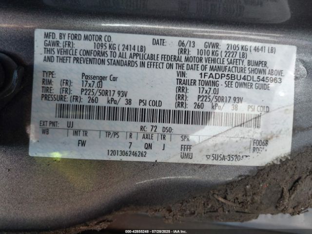 2013 FORD C-MAX HYBRID 1FADP5BU4DL545963 Photo 8