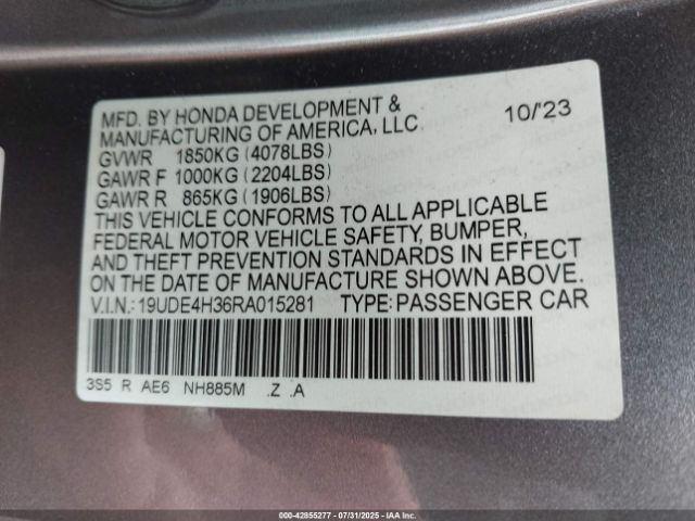 2024 ACURA INTEGRA 19UDE4H36RA015281 Photo 8