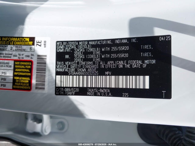 Lexus t24a-fts 2025 5TDAAAB66SS032525 Image 9