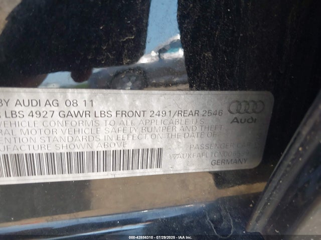 2012 AUDI A4 WAUKFAFL1CN006599 Photo 8