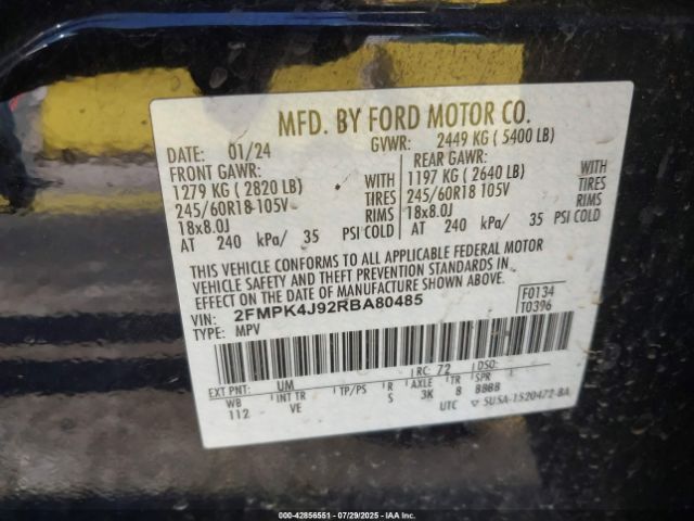 2024 FORD EDGE 2FMPK4J92RBA80485 Photo 8