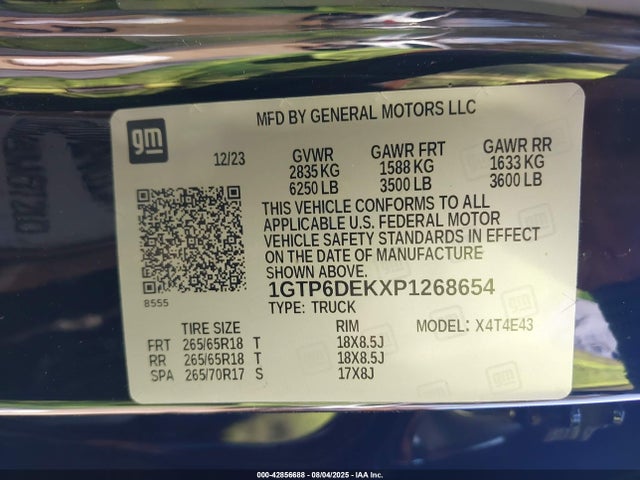 1GTP6DEKXP1268654 GMC l3b