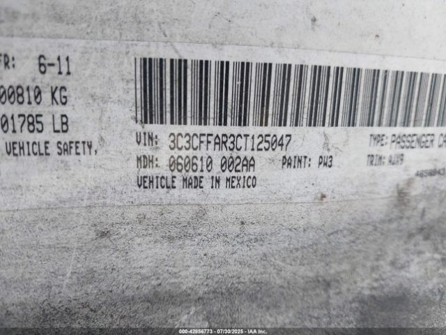 2012 FIAT 500 3C3CFFAR3CT125047 Photo 8