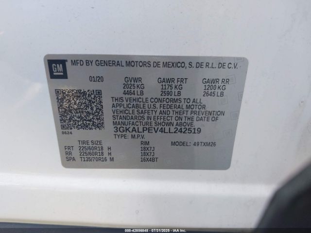 2020 GMC TERRAIN 3GKALPEV4LL242519 Photo 8