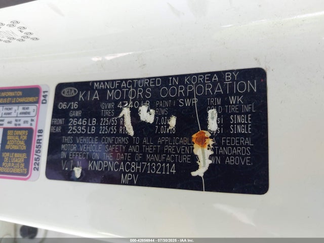 KIA gdi theta ii 2017 KNDPNCAC8H7132114 Image 9