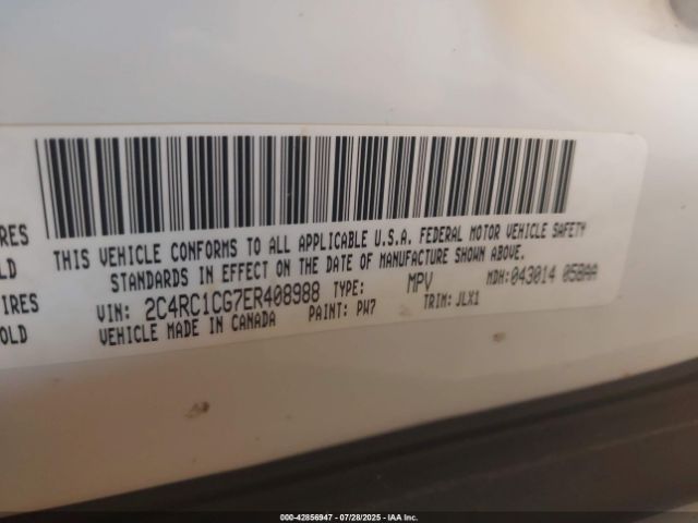 2014 CHRYSLER TOWN & COUNTRY 2C4RC1CG7ER408988 Photo 8