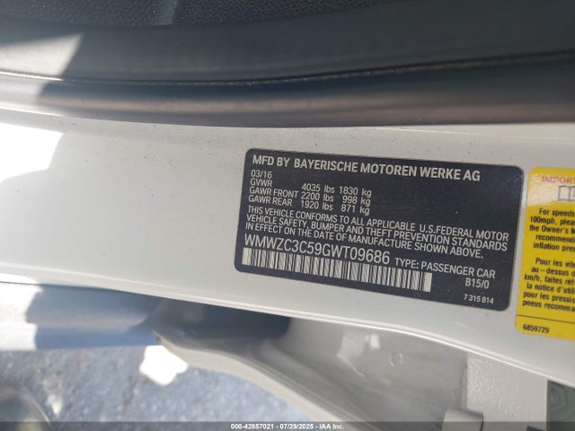 2016 MINI COUNTRYMAN WMWZC3C59GWT09686 Photo 8