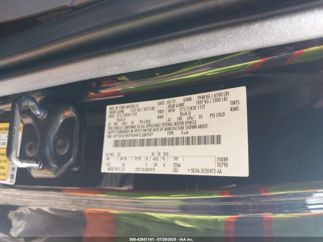 Ford 2.7l-4v 2017 1FTEX1EPXHFC28707 Image 9