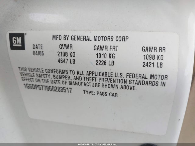 2006 CADILLAC CTS 1G6DP577860203517 Photo 8