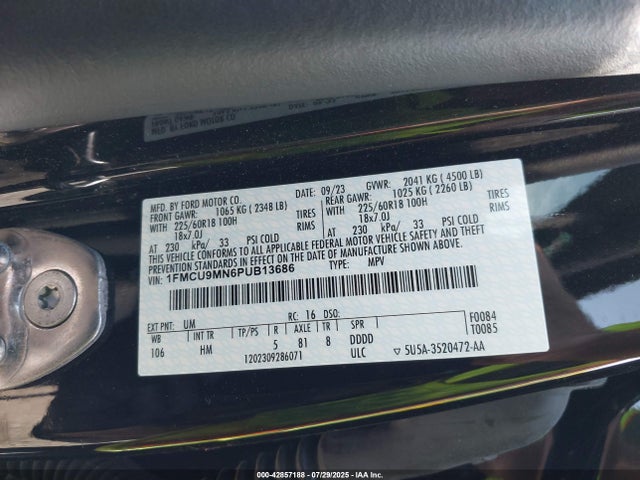 Ford dragon gtdi 2023 1FMCU9MN6PUB13686 Image 9