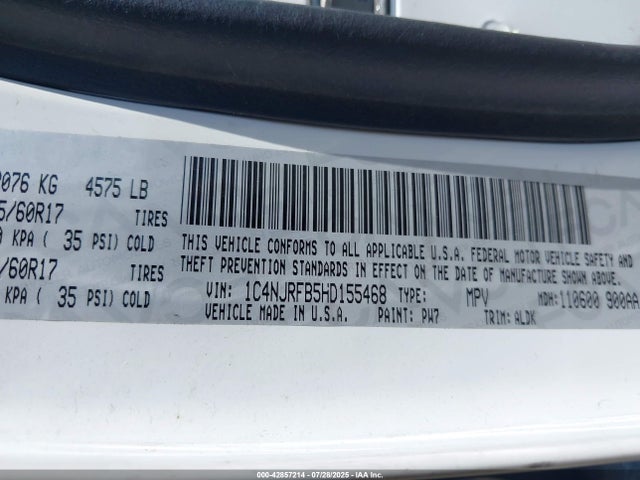 1C4NJRFB5HD155468 Jeep Patriot