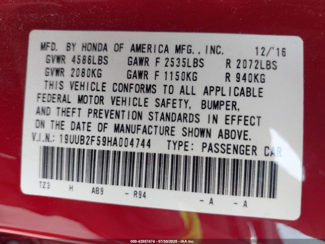 2017 ACURA TLX 19UUB2F59HA004744 Photo 8