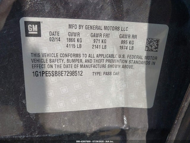 1G1PE5SB8E7298512 Chevrolet LUV