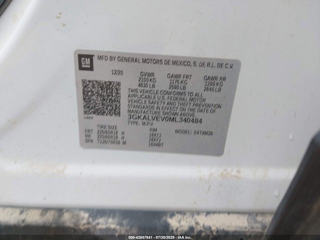 3GKALVEV0ML340484 GMC lyx