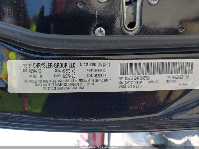 1C3CDFBB4FD165512 Dodge 2015