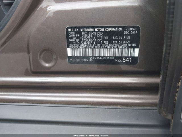 2018 MITSUBISHI OUTLANDER JA4AZ3A30JZ035388 Photo 8