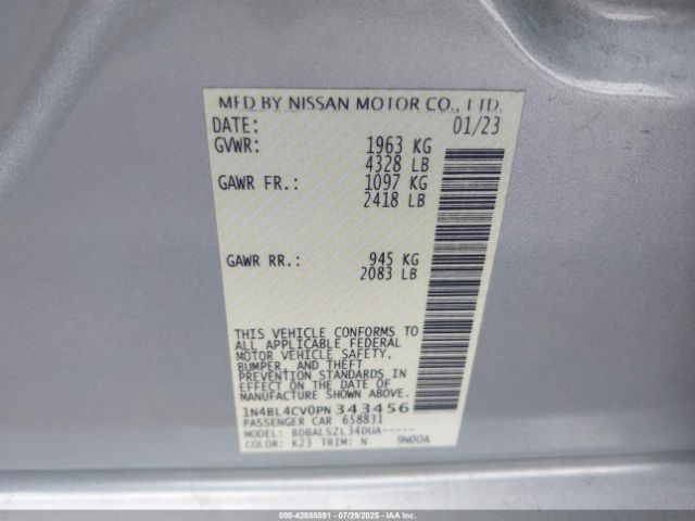 2023 NISSAN ALTIMA 1N4BL4CV0PN343456 Photo 8